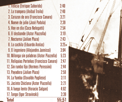 tango danzarin_historias_tracklist